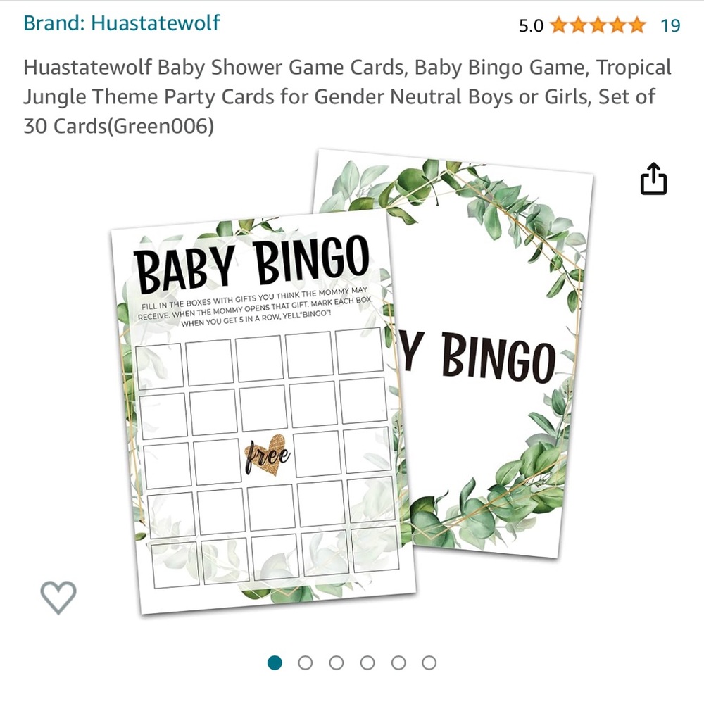 🚨SALE🚨 New In Package Baby Shower Bingo (2 Packs of 30)